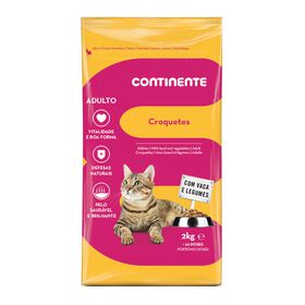 Ração Para Gato Adulto Croquetes Vaca E Legumes Continente 2 kg