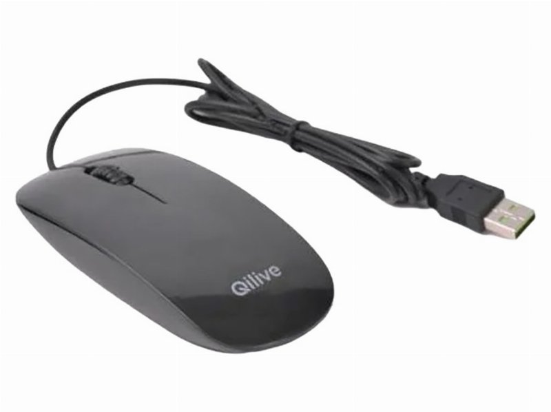 Rato Com Fio Qilive Cp-1287 Preto