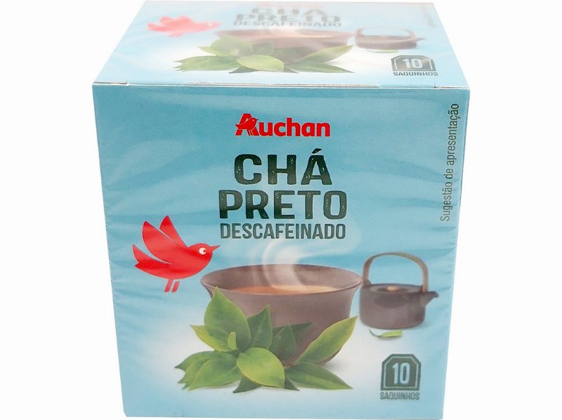 Chá Auchan Preto Descafeínado 10 Saquetas