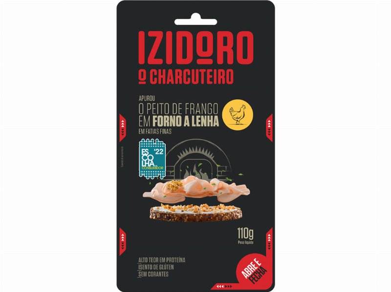 Fiambre Peito De Frango Fatias Finas Forno Lenha Izidoro 110 g