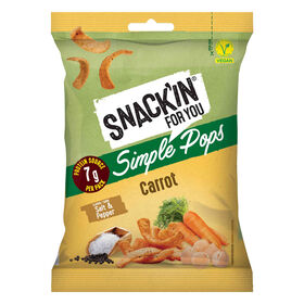 Snacks Simple Pops Grão E Cenoura Snack'in For You 40 gr