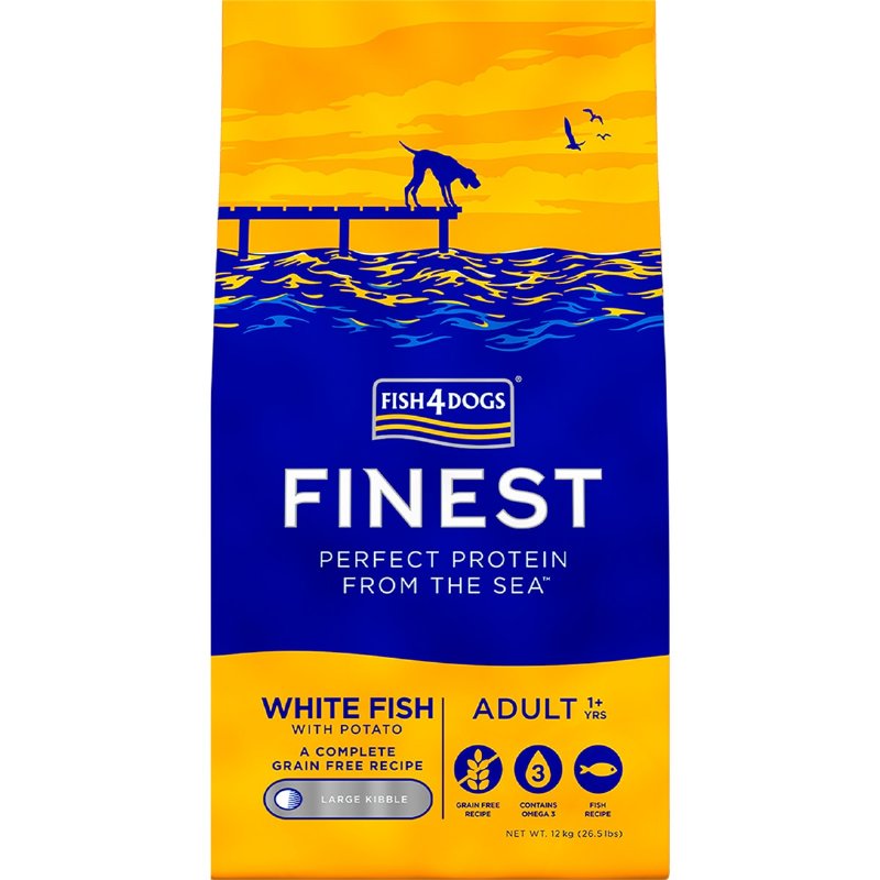Ração Para Cão Adulto Finest Proteína Sabor Peixe Branco 12 kg