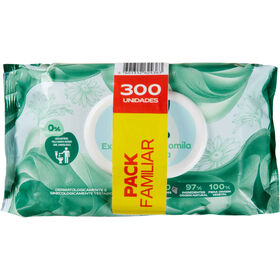 Papel Higiénico Húmido Camomila E Aloe Vera Pack Familiar Continente 3 X 100 Un