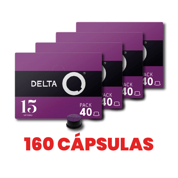 Café Mythiq Int 15 Emb. 160 Cápsulas (4X40 Cápsulas) Delta Q