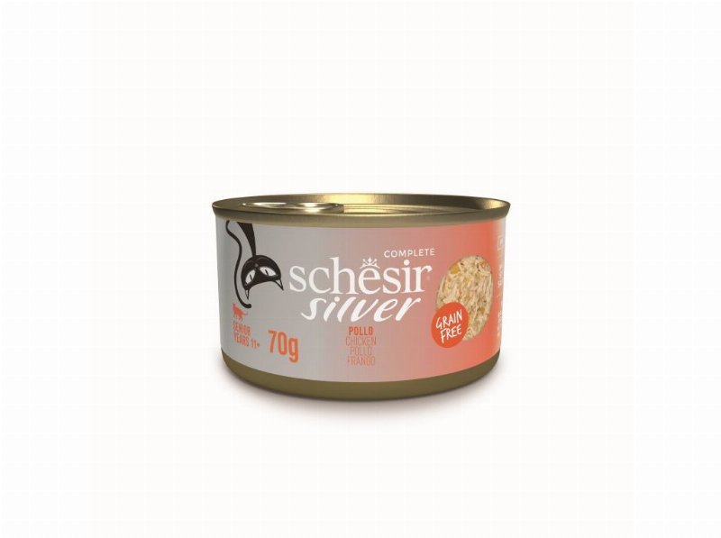 Comida Húmida Gato Schesir Sénior Frango 70 g
