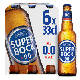 Cerveja Sem Álcool 0,0% Super Bock 6 X 33 cl