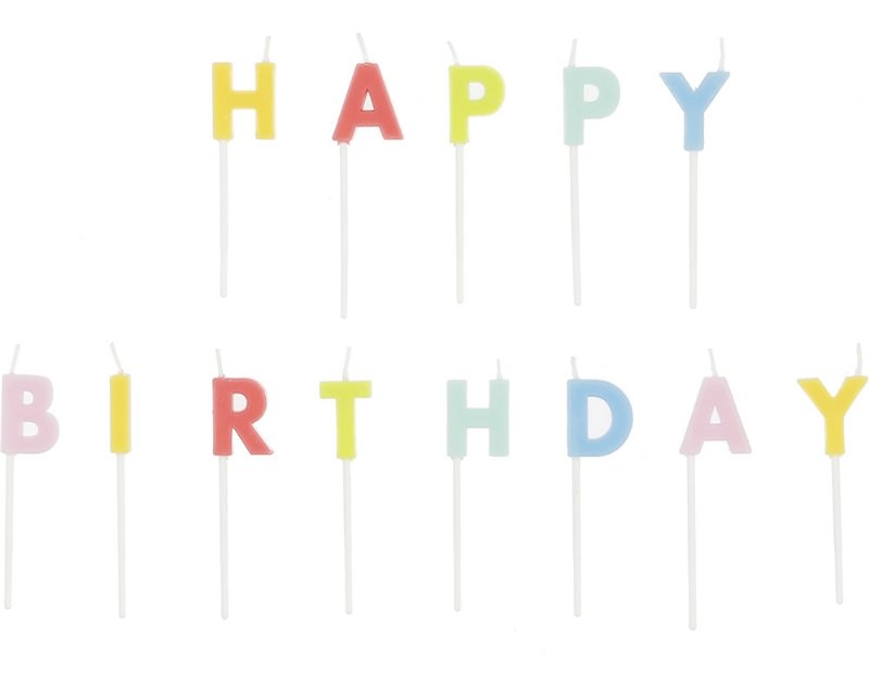 Vela De Aniversário Actuel "Happy Birthday"