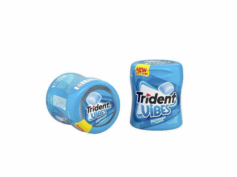 Pastilhas Sem Açúcar Trident Vibes Bottle Peppermint 70.2 gr