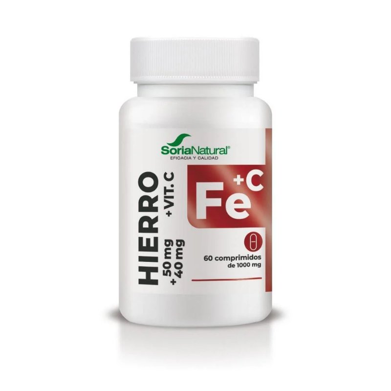 Ferro 50Mg Vegan Soria Natural 60 Comprimidos