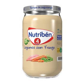Refeição Para Bebé Frango, Vitela E Legumes +4M Nutribén 235 gr