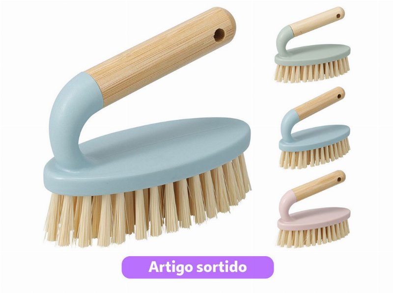 Escova Ultra Clean Bambu 14X6X11Cm Cores Sortidas