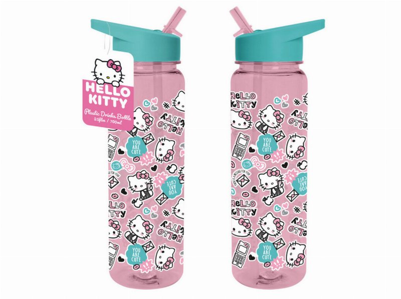 Garrafa Plástico Hello Kitty