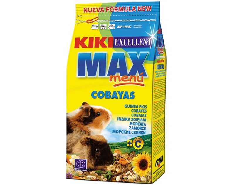 Alimento Para Porquinho Índia E Cobaias Kiki Max Menu 1 kg