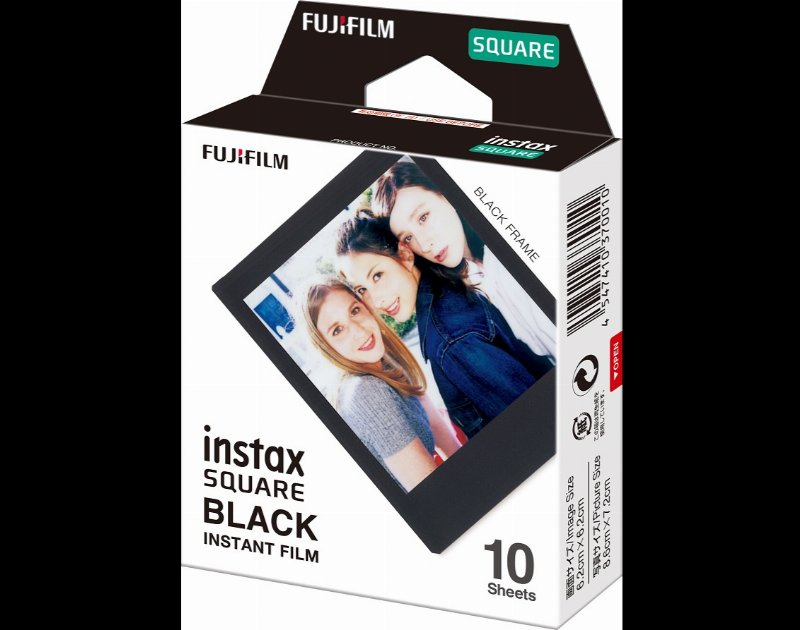 Recarga Fujifilm Black Frame Square10Pk