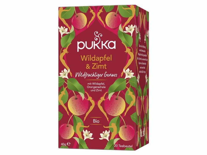 Chá Bio Pukka Maçã Canela 20 Saquetas