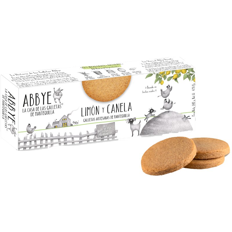 Bolachas De Manteiga Artesanais Sabor Lima E Canela 140 g