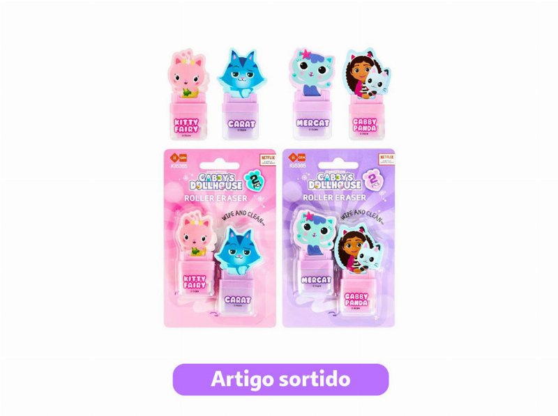 Pack Borrachas Gabby Rolo 2 Unidades Modelos Sortidos