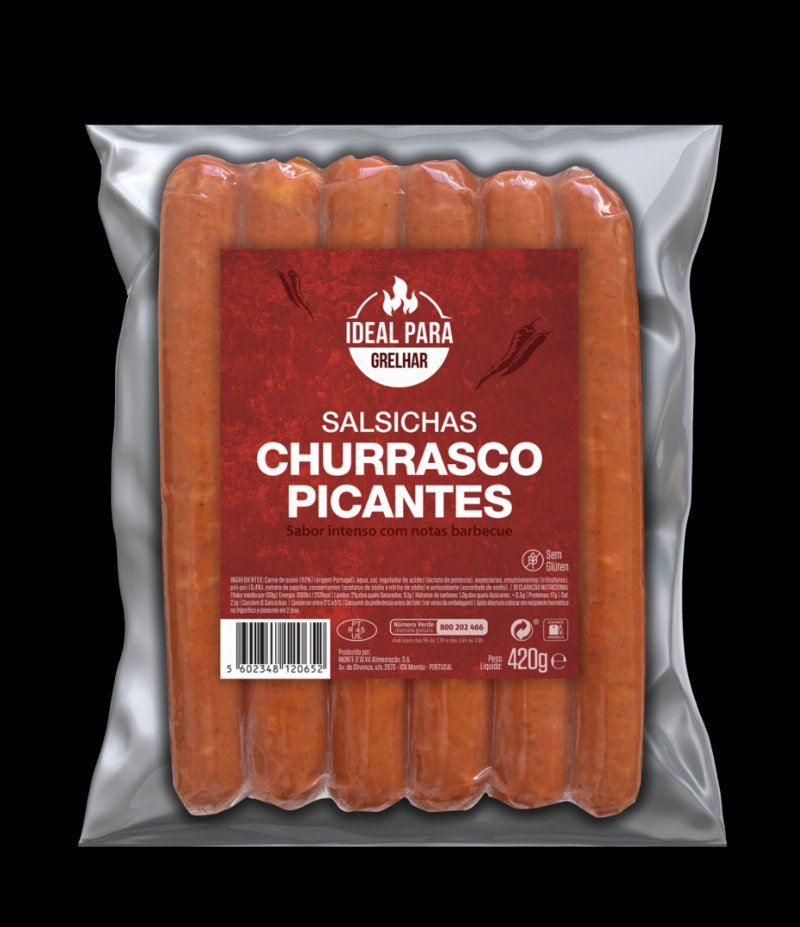 Salsicha Picante Ideal Para Grelhar Pingo Doce 0.42Kg
