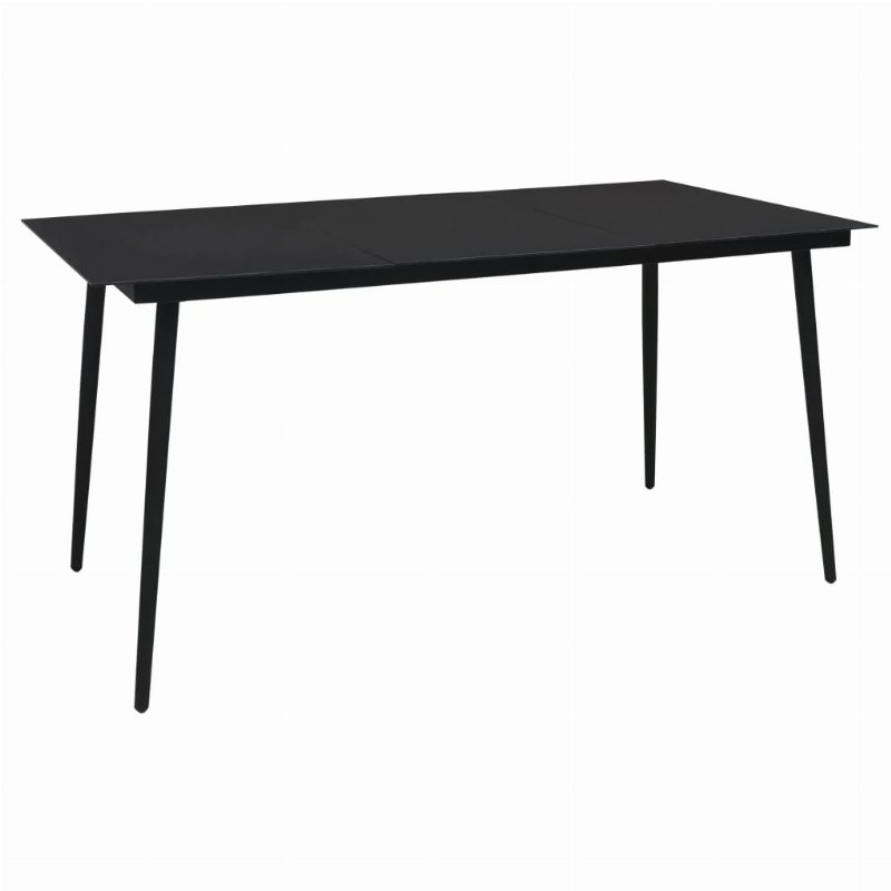 Hkh 11 Pcs Conjunto Sofás De Jardim C/ Almofadões Vime Pe - Preto