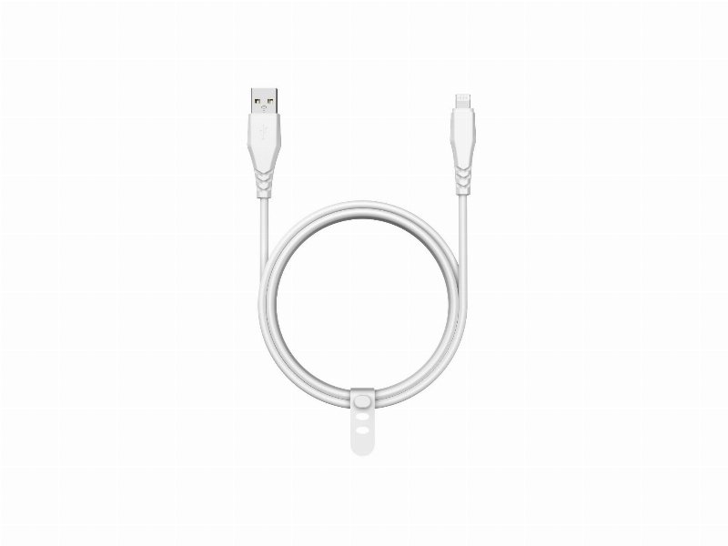 Cabo Usba To 8Pin Qilive 600184379 Branco 1.2M 2.4A Mfi