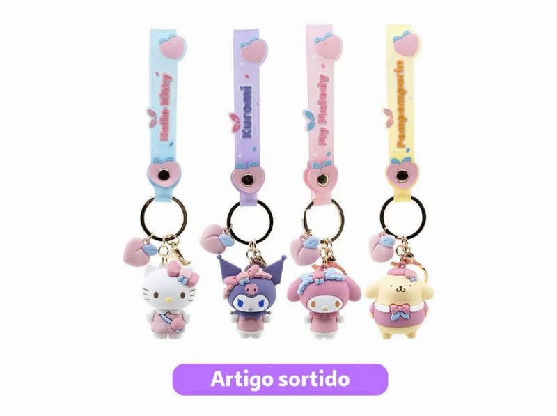 Porta Chaves Hello Kitty Roupa Fofinha Modelos Sortidos
