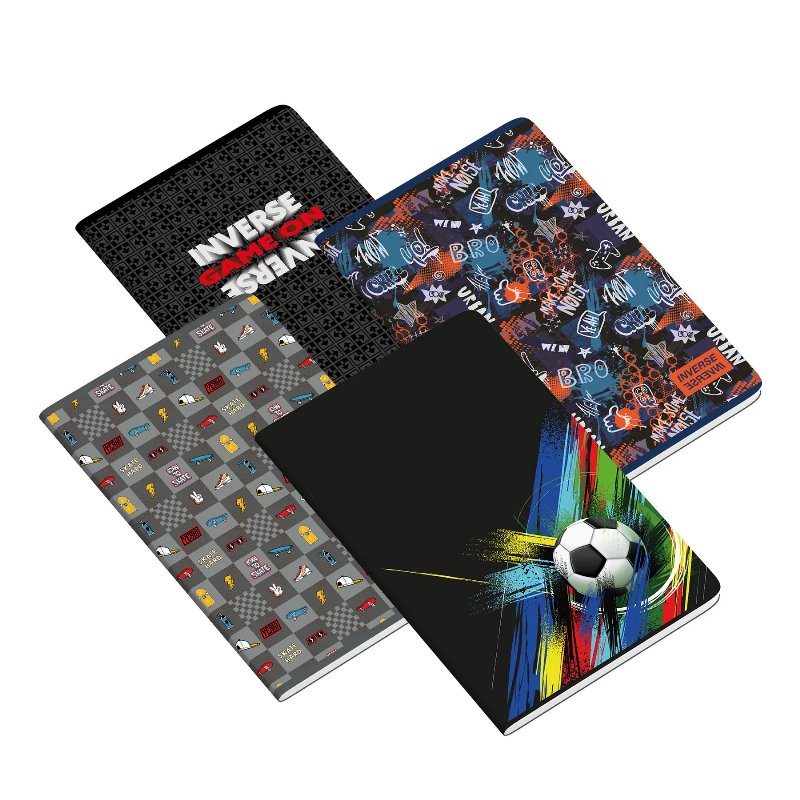 Ambar Caderno Agrafado Pp A4 48F 90 g Teen Inverse Quadriculado