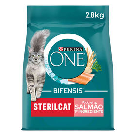 Ração Para Gato Esterilizado Salmão Purina One 2,8 kg