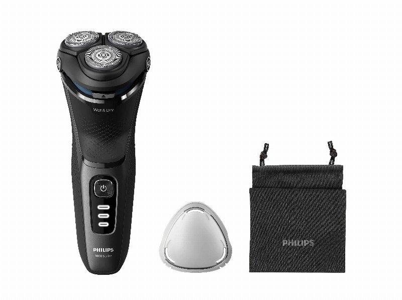 Máquina De Barbear Philips Série 3000 S3244/12 Húmido E Seco Com Aparador