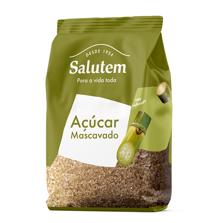 Açúcar Mascavado De Cana Salutem 500 g