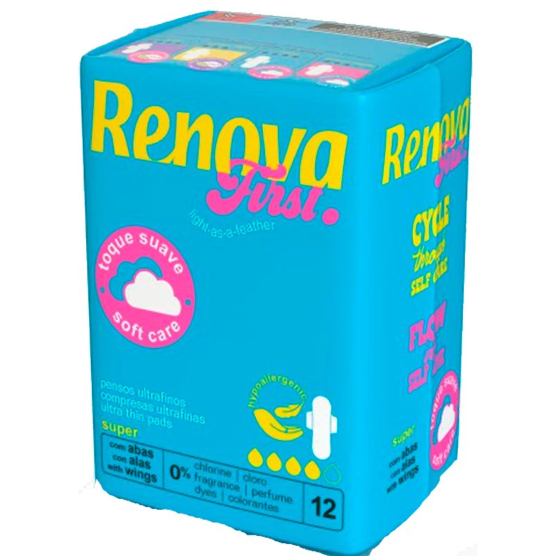 Pensos Higiénicos Ultra Com Abas Super 12 unidades