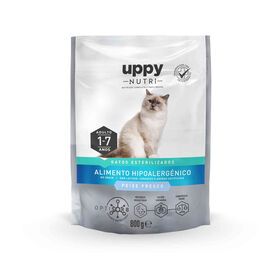 Ração Para Gato Adulto Esterilizado Sem Cereais Salmão Uppy Nutri 800 g