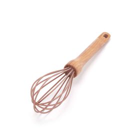 Batedor Varas Silicone Com Cabo Madeira Chefe Kasa