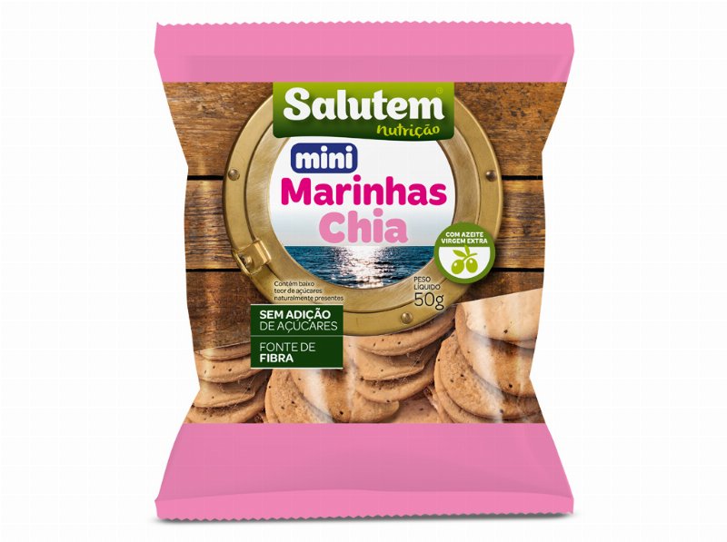Bolachas Salutem Mini Marinhas Chia 50 g