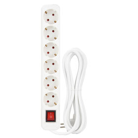 Bloco 6 Tomadas Com Interruptor 3Mts Branco Boost 1 Un