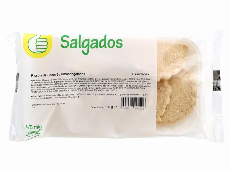 Rissóis De Camarão Polegar Para Fritar 8Un 300 g