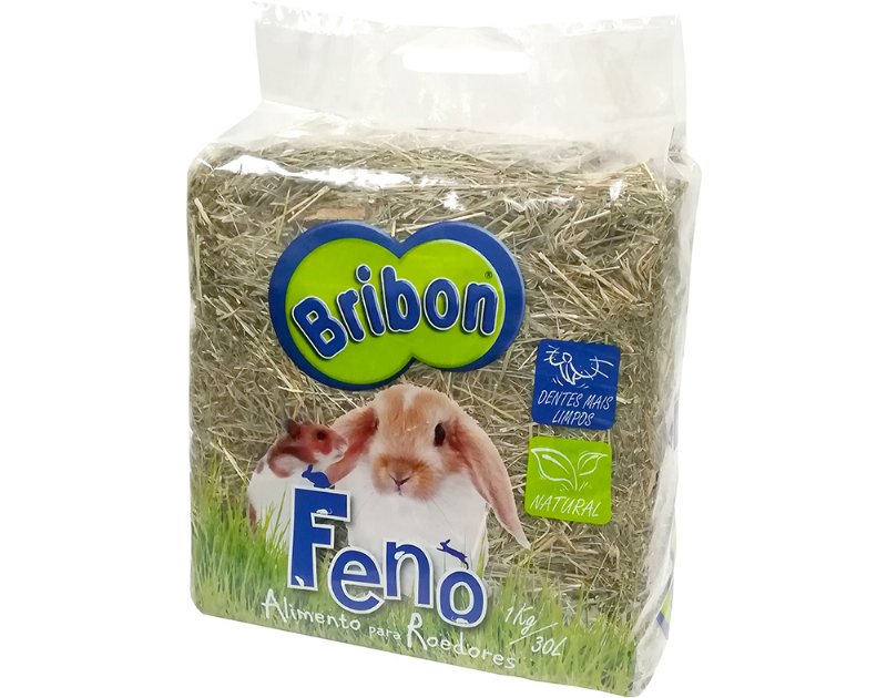 Feno Natural Bribon Para Roedores 1 kg