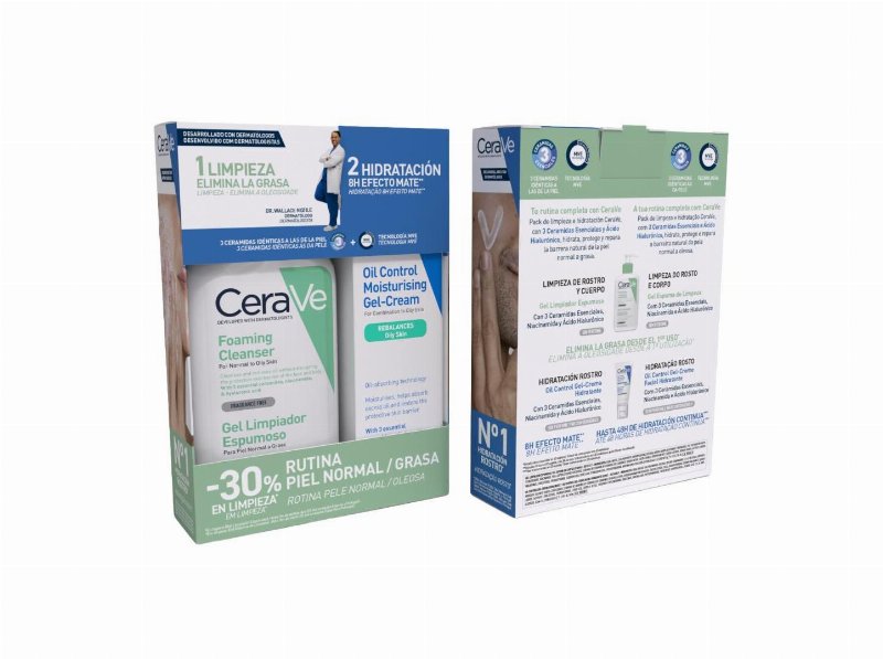Pack Rotina Cerave Pele Mista/Oleosa 236+52 ml