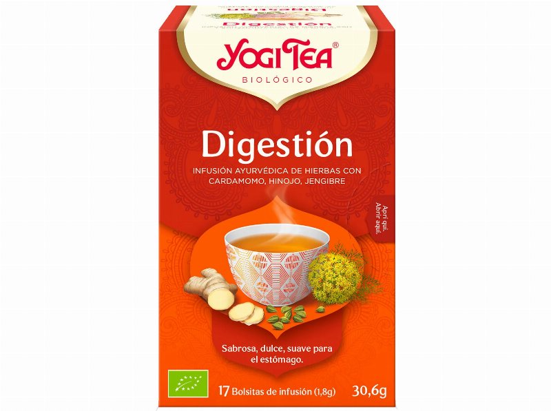 Infusão Yogi Tea Digestão Bio 17 Saq