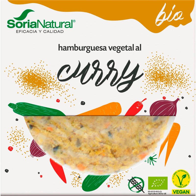 Hamburguer Vegetal De Caril Bio 200 g