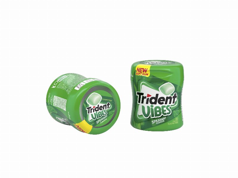 Pastilhas Sem Açucar Trident Vibes Bottle Spearmint 70.2 gr