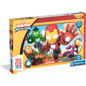 Clementoni - Puzzle Maxi Homem De Ferro E A Sua Superequipa 104 Peças