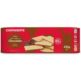 Bolachas Wafers Com Recheio De Chocolate Continente 250 gr