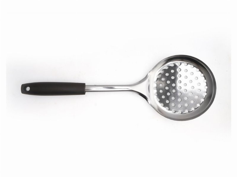 Escumadeira Actuel Em Inox Com Cabo De Plástico Castanho