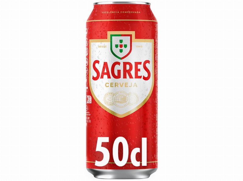 Cerveja Sagres Com Álcool Lata 0.50 l