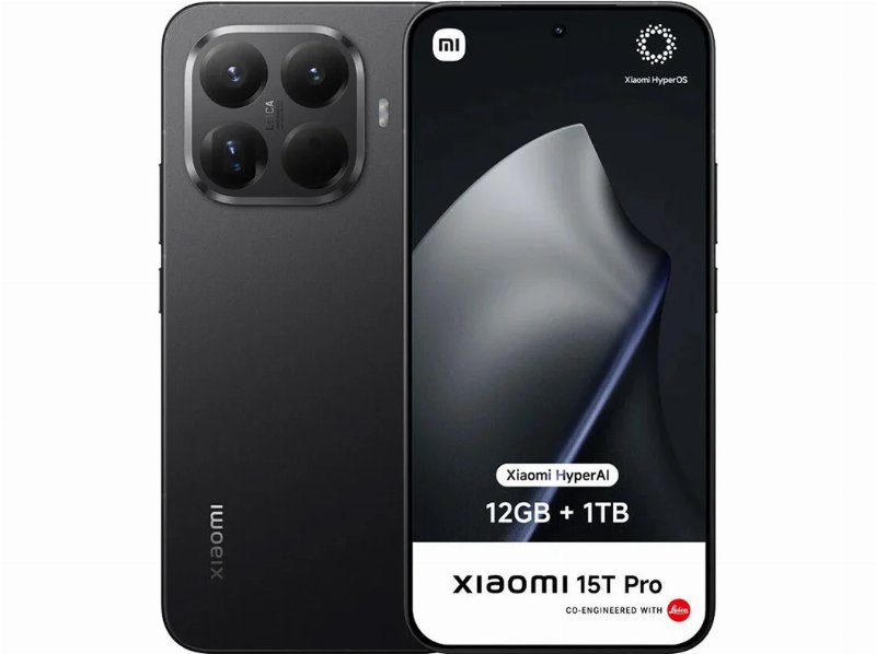 Smartphone Xiaomi 15T Pro (6.83'' 12Gb 1Tb Black)
