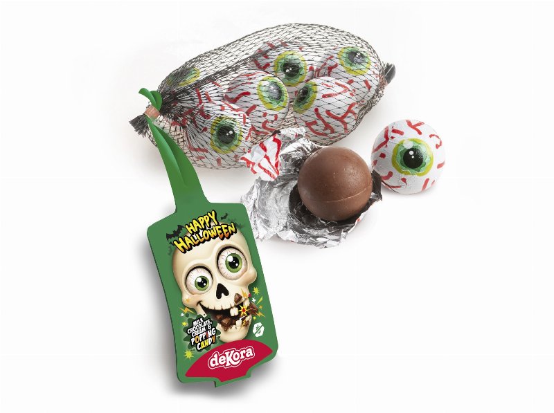 Chocolates De Leite Dekora Olhos Recheados Halloween 75 g