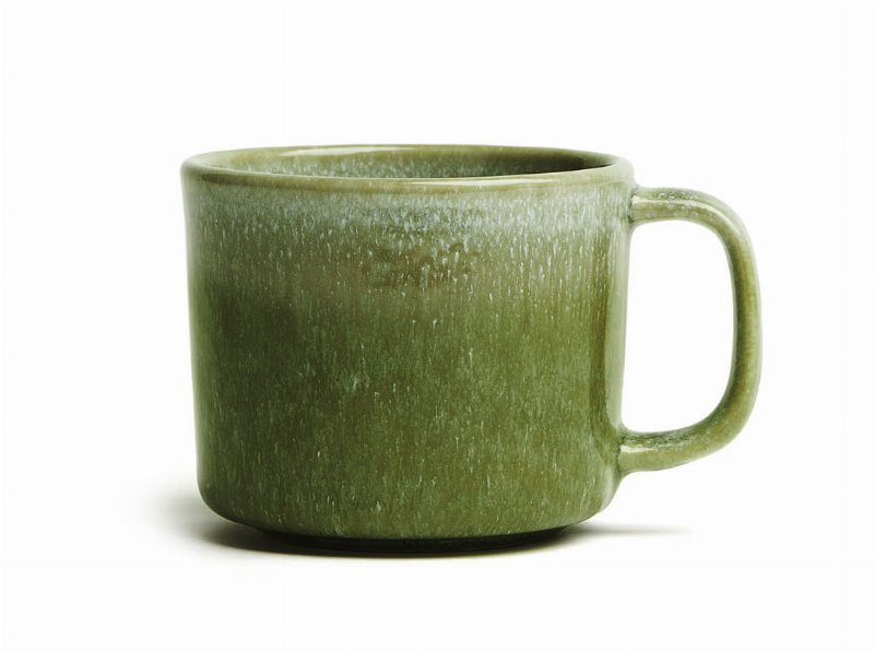 Caneca Grés Actuel Verde 12X7.5X8.8Cm 23 cl