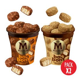 Gelado Bombom Caramelo Salgado E Double Gold Caramelo Billionaire Magnum 2 X 204 ml