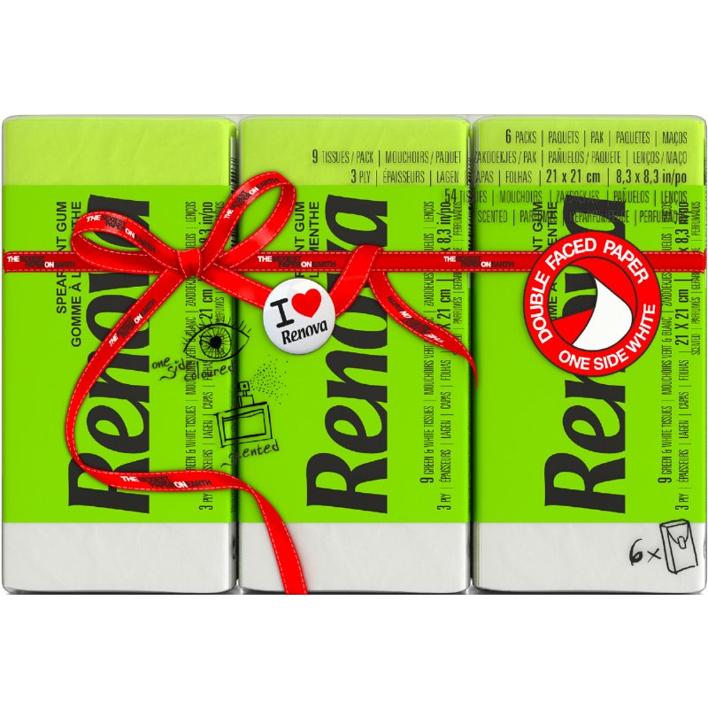 Lenços De Bolso Green 6 unidades