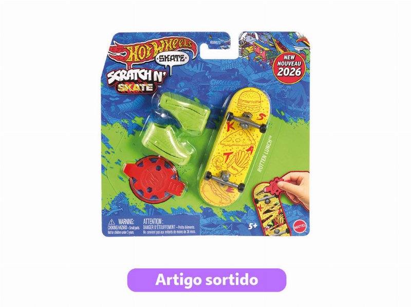 Skates Hot Wheels Com Autocolantes Raspáveis Modelos Sortidos